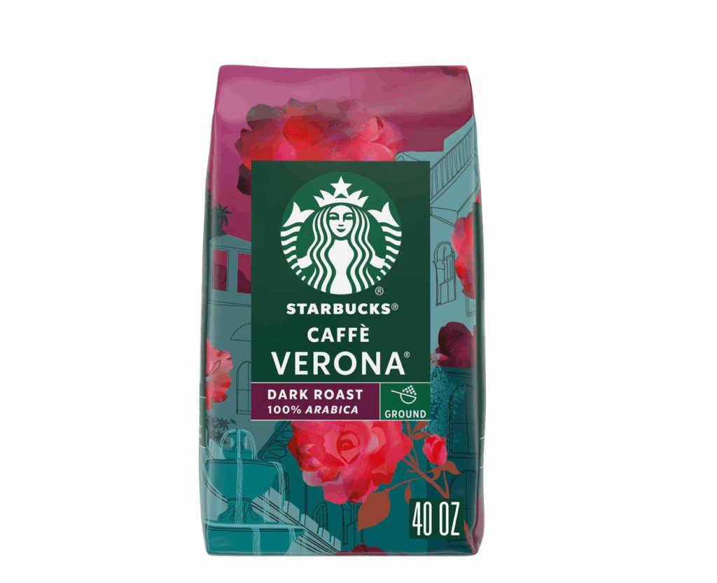 Starbucks Caffe Verona Ground Coffee, Dark Roast, 40 oz