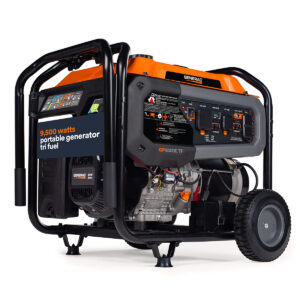 8063 - Generac GP9500E Tri Fuel Portable Generator 49ST